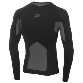 Camiseta interior Spiuk Top Ten manga larga negro